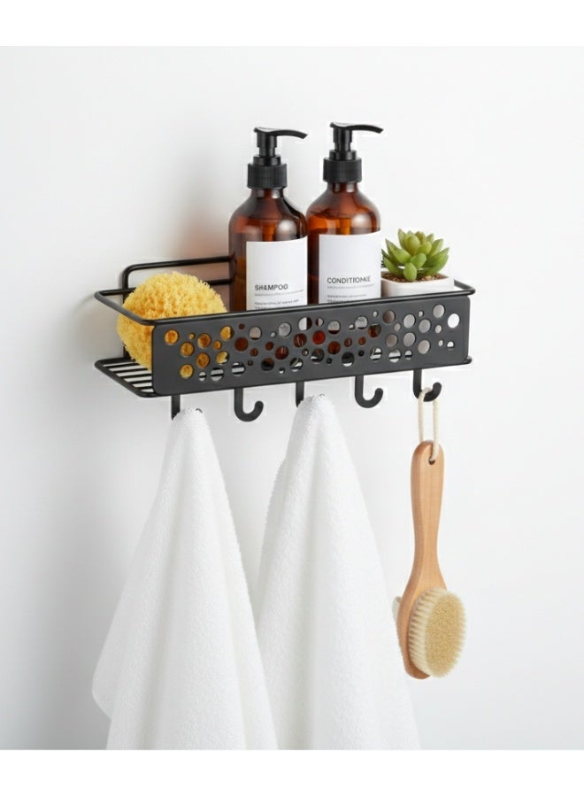 Happy Home Multi-Functional Corner Wall Storage Shelf 30 × 8 cm – Integrated Edge Design Prevents Water Accumulation, Ideal for Organizing Bathroom, Kitchen, and Toilet Essentials, Without Mounting Hardware, High-Quality Coating, Practical and Stylish, Space-Saving and Organized - Image 2
